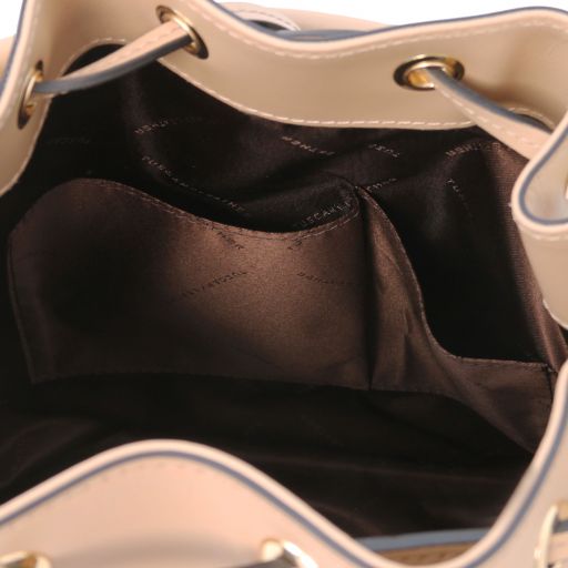 TL VITTORIA LEATHER BUCKET BAG - Buona Fortuna Boutique