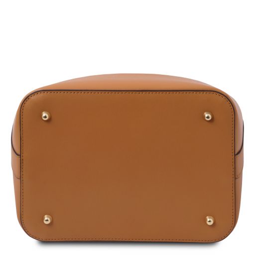 TL VITTORIA LEATHER BUCKET BAG - Buona Fortuna Boutique