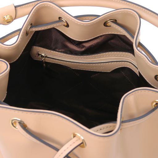 TL VITTORIA LEATHER BUCKET BAG - Buona Fortuna Boutique