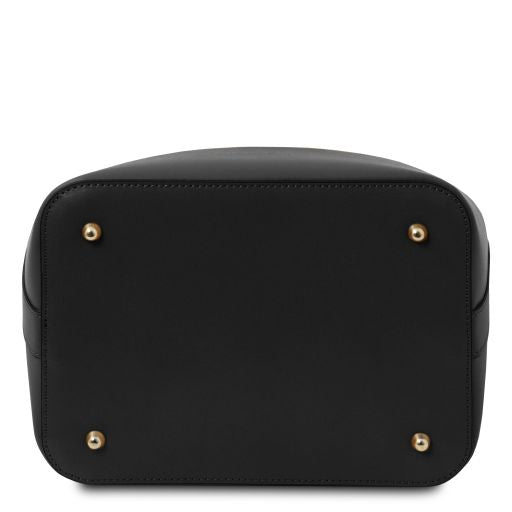 TL VITTORIA LEATHER BUCKET BAG - Buona Fortuna Boutique