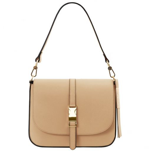 TL NAUSICA LEATHER SHOULDER BAG - Buona Fortuna Boutique