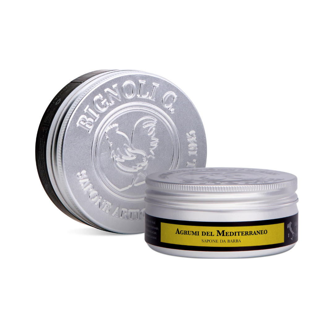 Saponificio Bignoli Artisan Shaving Soap Cream Mediterranean Citrus