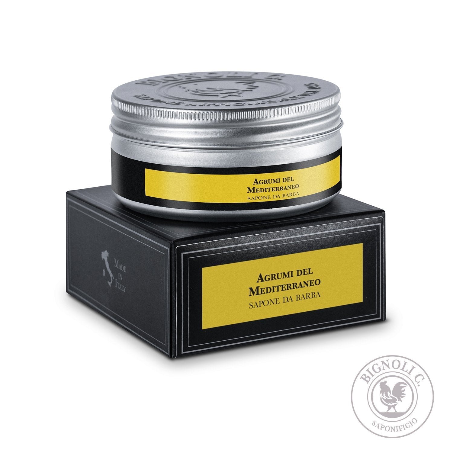 Saponificio Bignoli Artisan Shaving Soap Cream Mediterranean Citrus