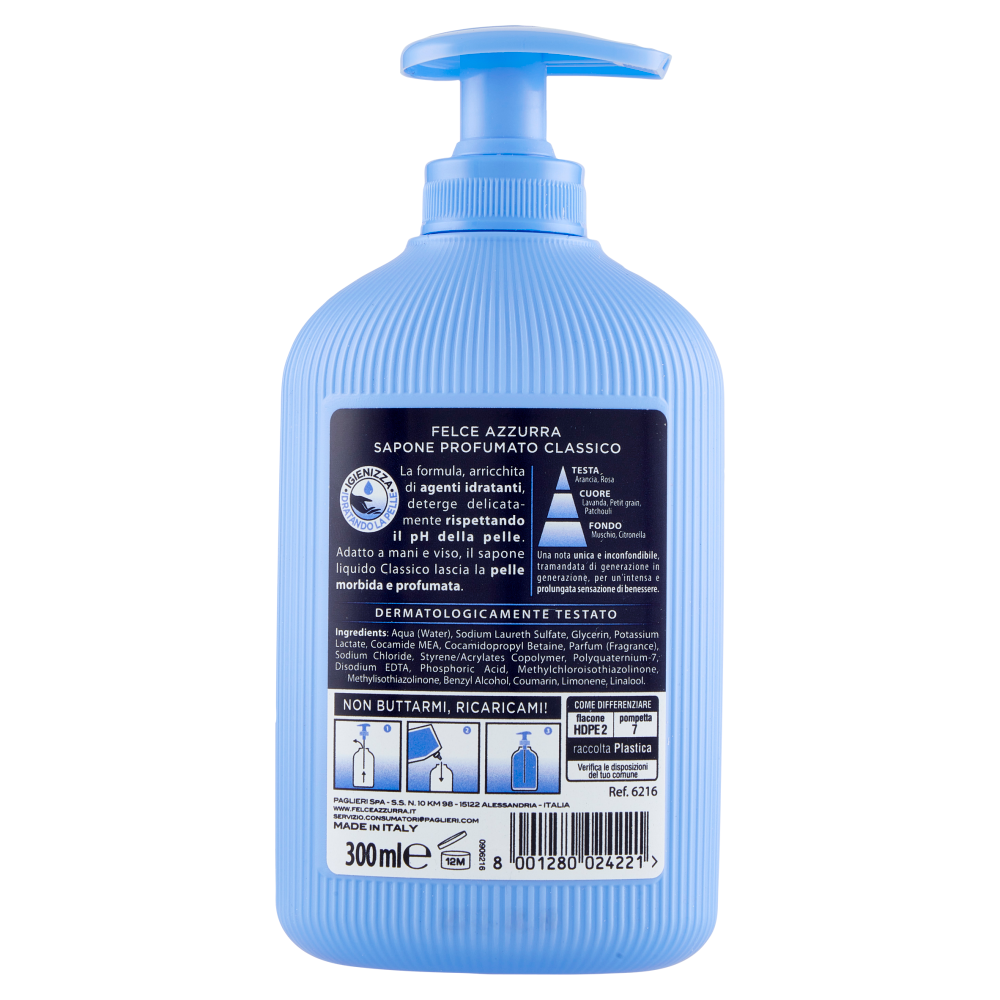 Felce Azzurra Classic Liquid Soap 300 ml