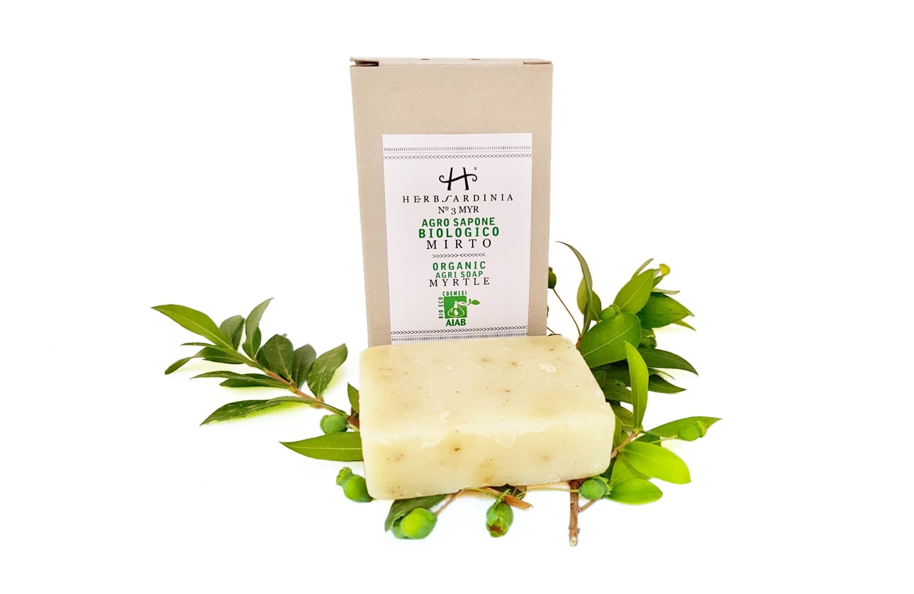 HERBSARDINIA ORGANIC ARTISANAL AGRI-SOAP MYRTLE - Buona Fortuna Boutique