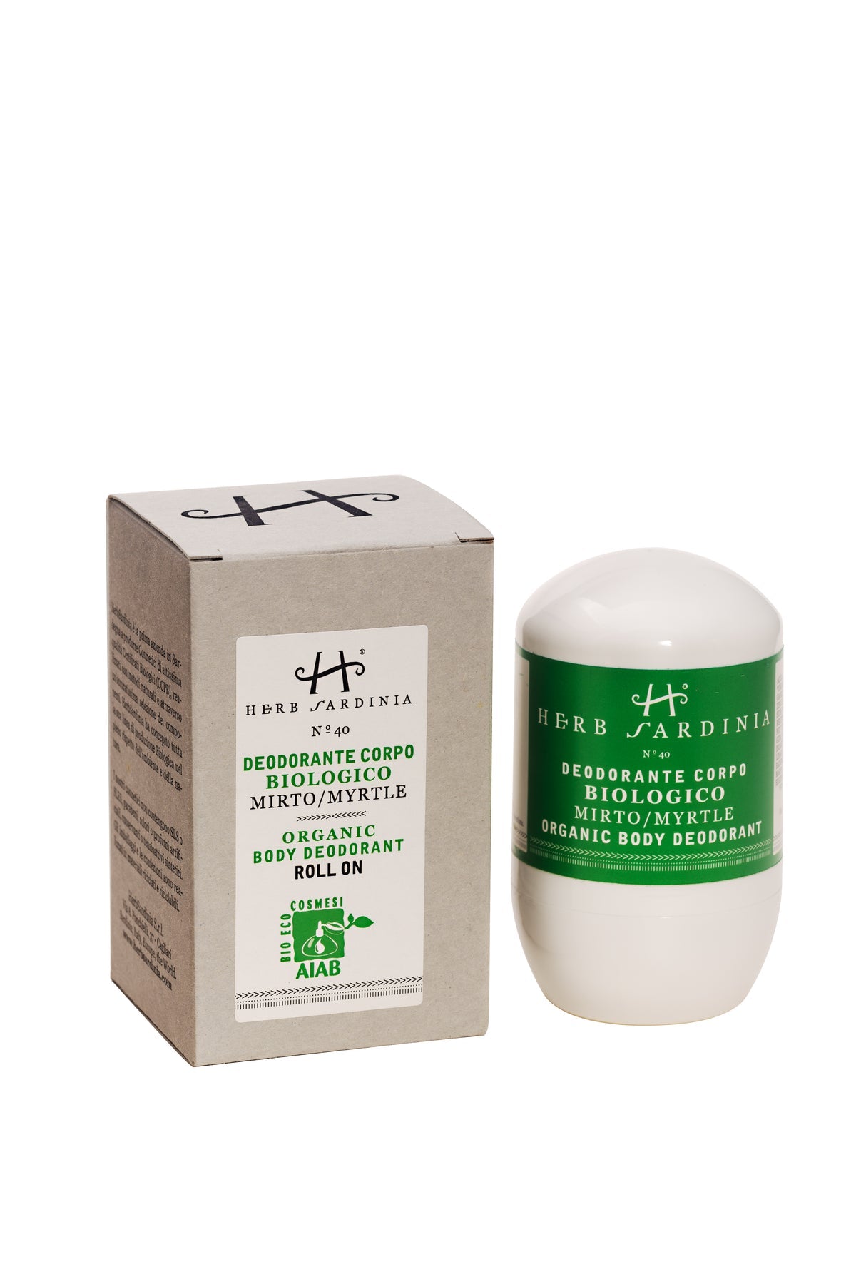 HERBSARDINIA MYRTLE ORGANIC BODY DEODORANT ROLL-ON 50 ML - Buona Fortuna Boutique