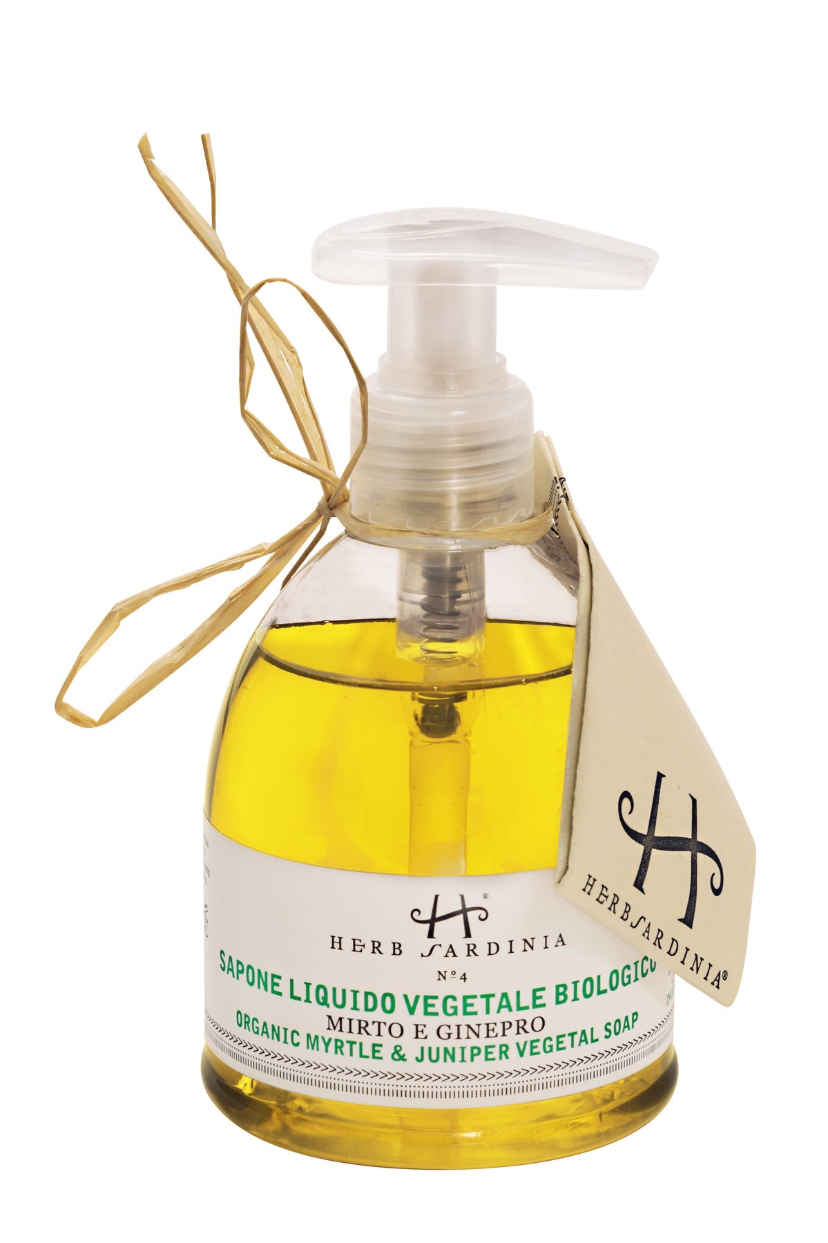 HERBSARDINIA CERTIFIED ORGANIC N°4 MYRTLE & JUNIPER LIQUID SOAP 250 ML - Buona Fortuna Boutique