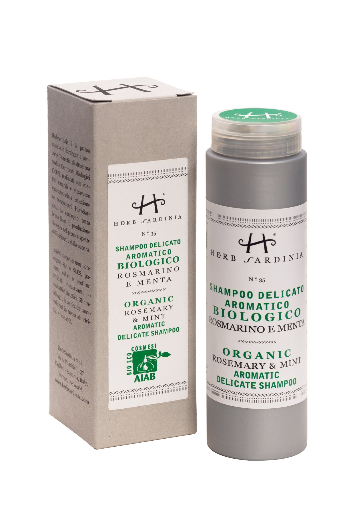 HERBSARDINIA ORGANIC ROSEMARY & MINT DELICATE SHAMPOO 200 ML - Buona Fortuna Boutique