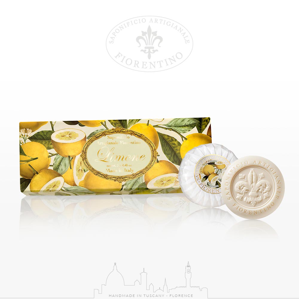 SAPONIFICIO ARTIGIANALE FIORENTINO SOAP SET LEMON - Buona Fortuna Boutique