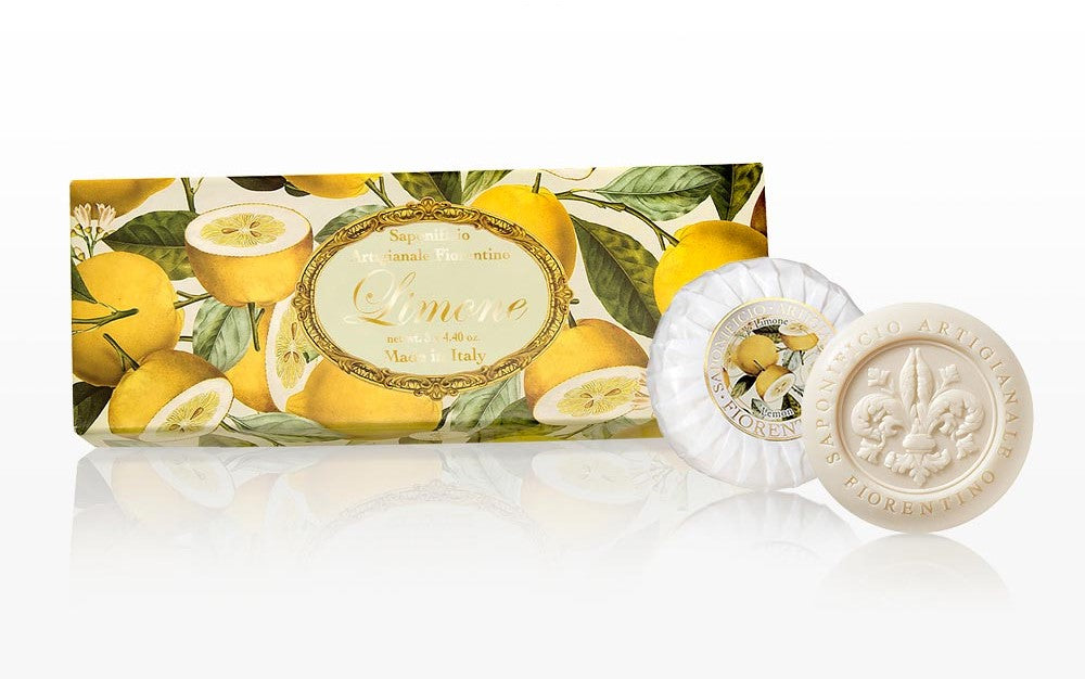 SAPONIFICIO ARTIGIANALE FIORENTINO SOAP SET LEMON - Buona Fortuna Boutique