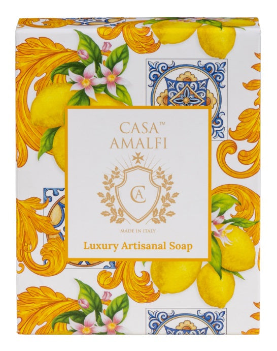 CASA AMALFI MAIOLICA 3-SOAP SET: YELLOW - Buona Fortuna Boutique