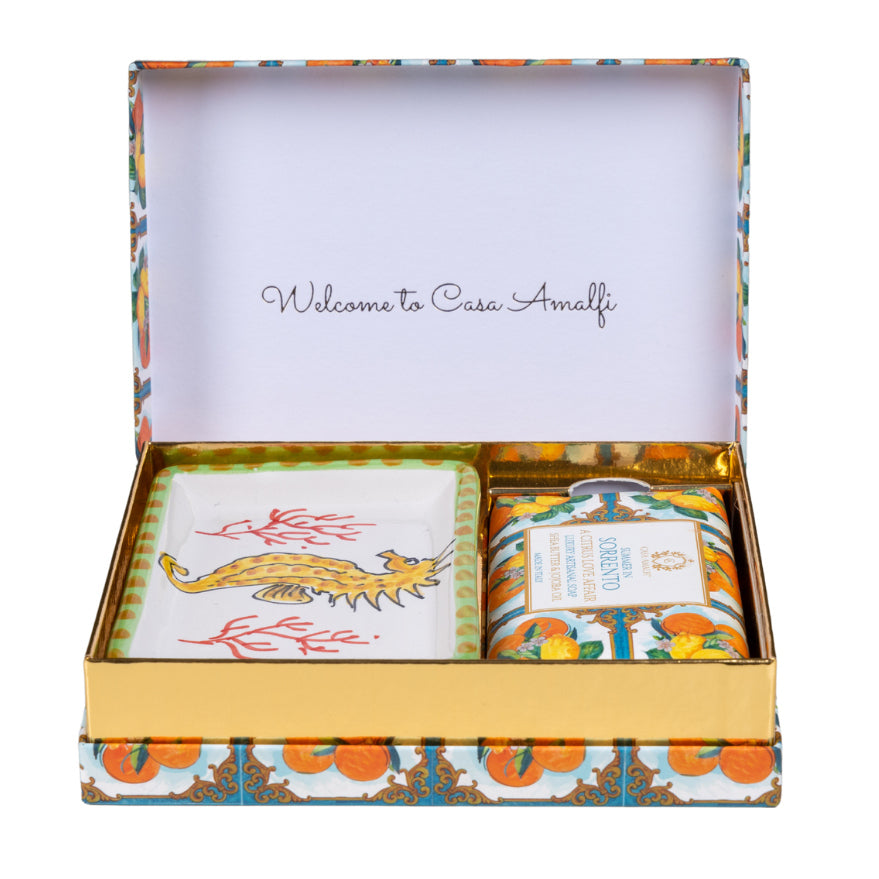 CASA AMALFI SUMMER IN SORRENTO MAIOLICA SINGLE GIFT BOX - Buona Fortuna Boutique