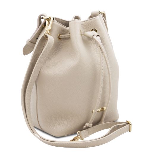 TL BAG Leather Bucket bag