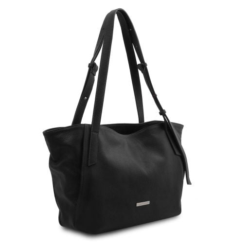 TL BAG - Soft Leather Shopping bag - Buona Fortuna Boutique