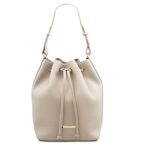 TL BAG Leather Bucket bag