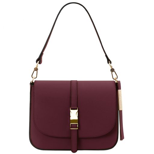 TL   NAUSICA LEATHER SHOULDER BAG - Buona Fortuna Boutique