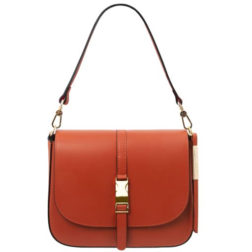 TL   NAUSICA LEATHER SHOULDER BAG - Buona Fortuna Boutique