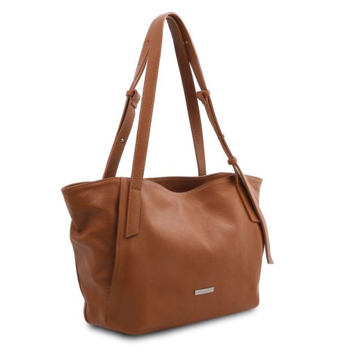 TL BAG - Soft Leather Shopping bag - Buona Fortuna Boutique