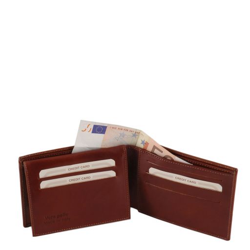 TL Exclusive 3-Fold Leather Wallet for men - Buona Fortuna Boutique