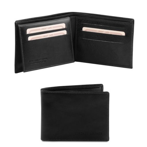 TL Exclusive 3-Fold Leather Wallet for men - Buona Fortuna Boutique