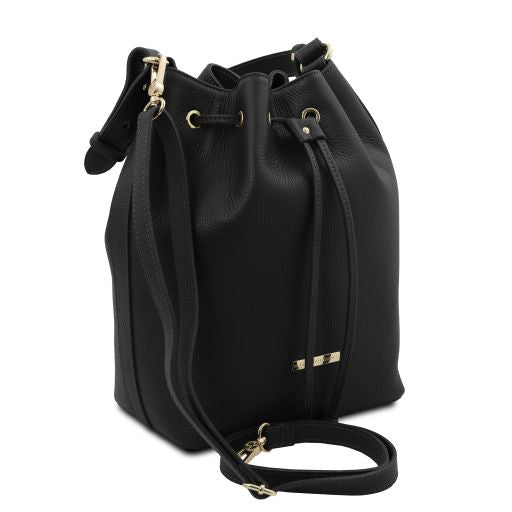 TL BAG Leather Bucket bag