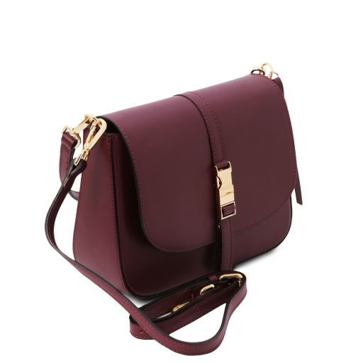 TL   NAUSICA LEATHER SHOULDER BAG - Buona Fortuna Boutique