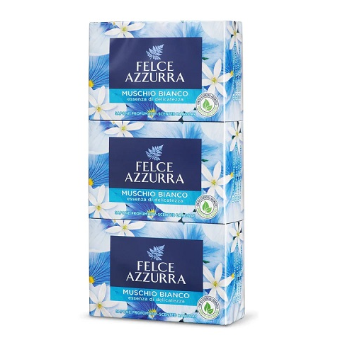 FELCE AZZURRA WHITE MUSK BAR SOAP 3 X 100 GR - Buona Fortuna Boutique