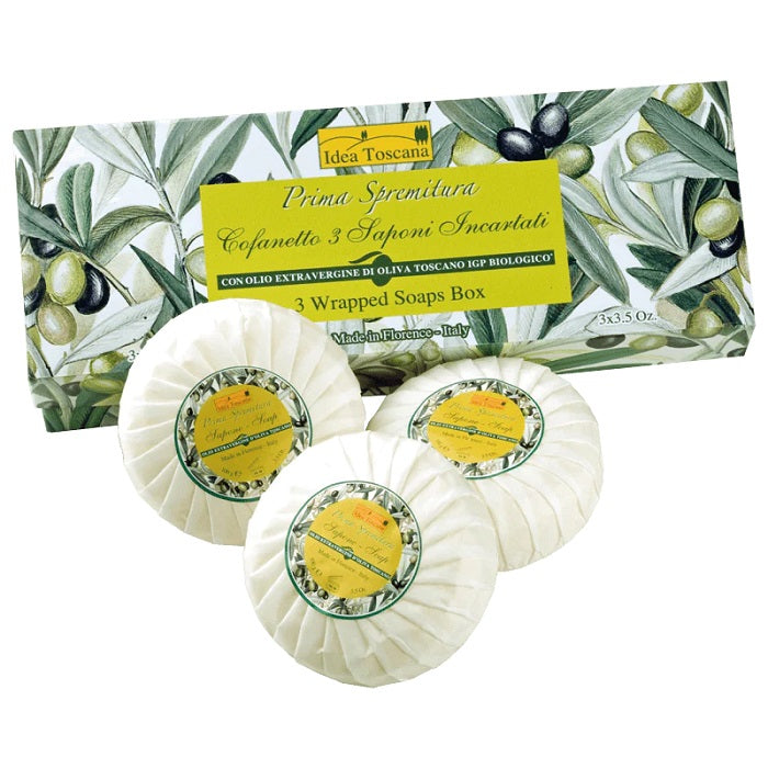 PRIMA SPREMITURA OLIVE MARSIGLIA 3-SOAP GIFT SET - Buona Fortuna Boutique