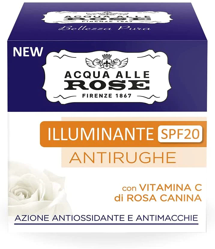 MANETTI & ROBERTS ROSE WATER ILLUMINANTE ANTI WRINKLE FACE CREAM WITH SPF 20 - Buona Fortuna Boutique