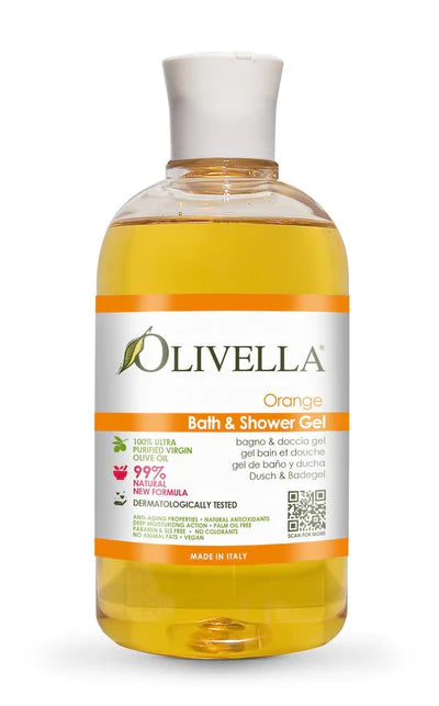 OLIVELLA BATH & SHOWER GEL ORANGE 500 ML - Buona Fortuna Boutique