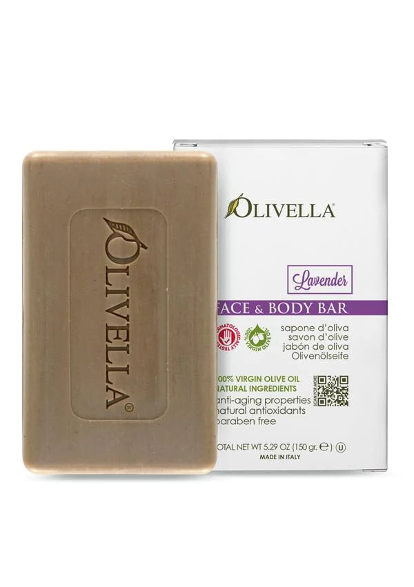 OLIVELLA BAR SOAP LAVENDER 150 GR - Buona Fortuna Boutique