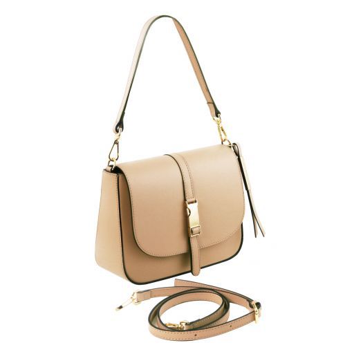 TL   NAUSICA LEATHER SHOULDER BAG - Buona Fortuna Boutique