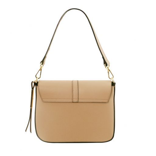 TL   NAUSICA LEATHER SHOULDER BAG - Buona Fortuna Boutique